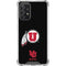 Utah Circle and Feather on Black Galaxy A72 5G Clear Case
